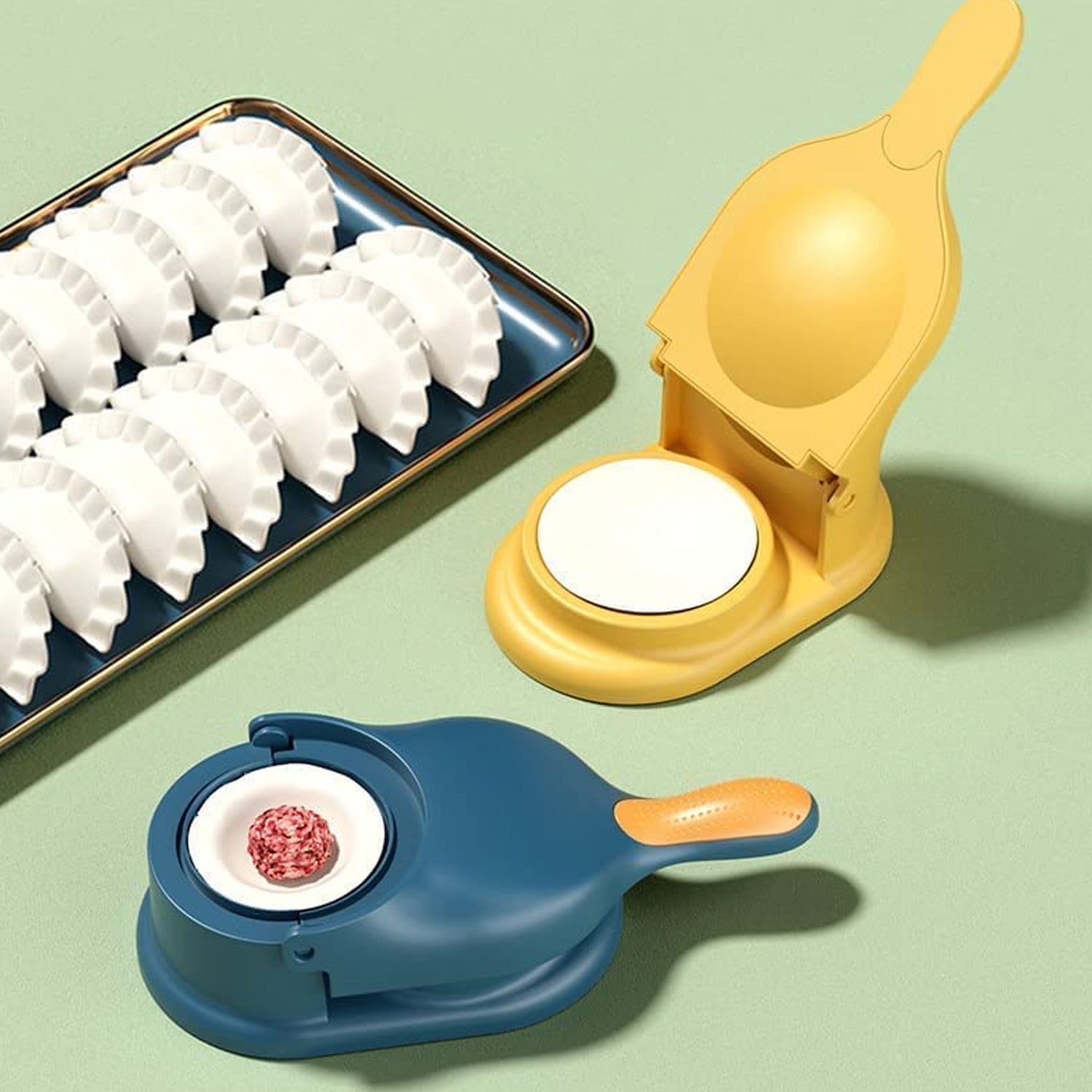 Dumpling Skin Press Mould For Gujiya Ghughra Momos Making 2 In 1 Dumpling Maker Mould Machine Kitchen Dumpling